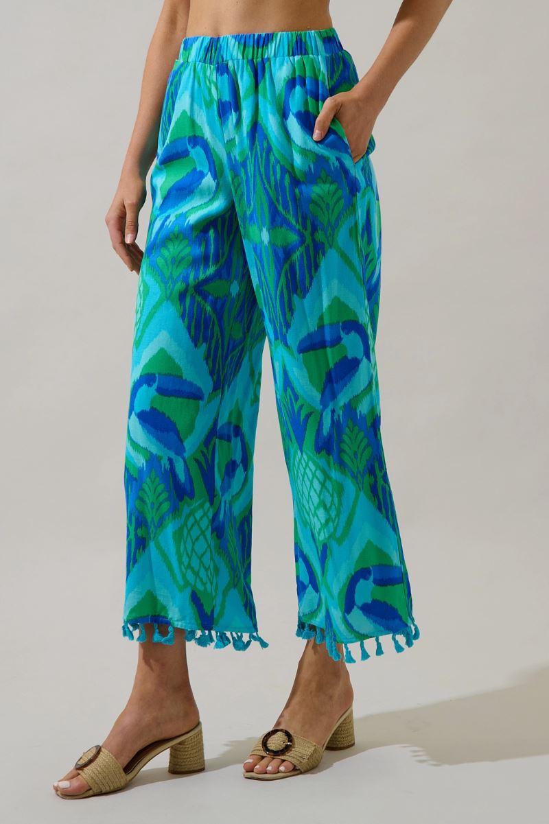 Sugarlips Blissy Tropical Hanie Flare Pants