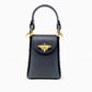 Genuine Italian Leather Butterfly Clutch + Crossbody Black
