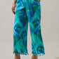 Sugarlips Blissy Tropical Hanie Flare Pants